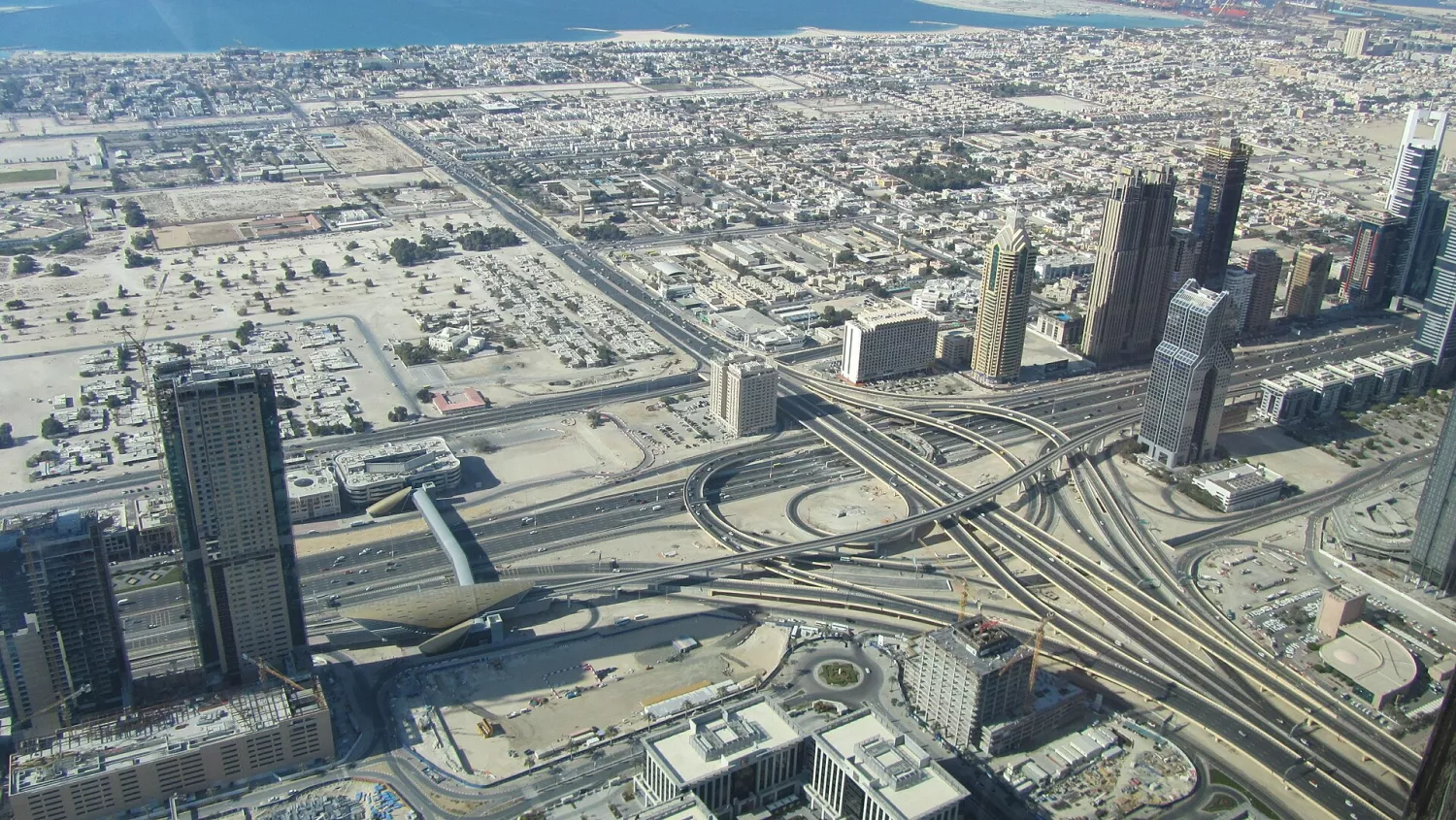 View from the observation deck - Burj Khalifa - Dubai