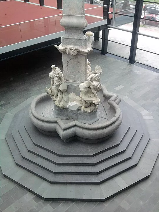 Original Robba Fountain, located at the National Gallery in Ljubljana - Slovenia