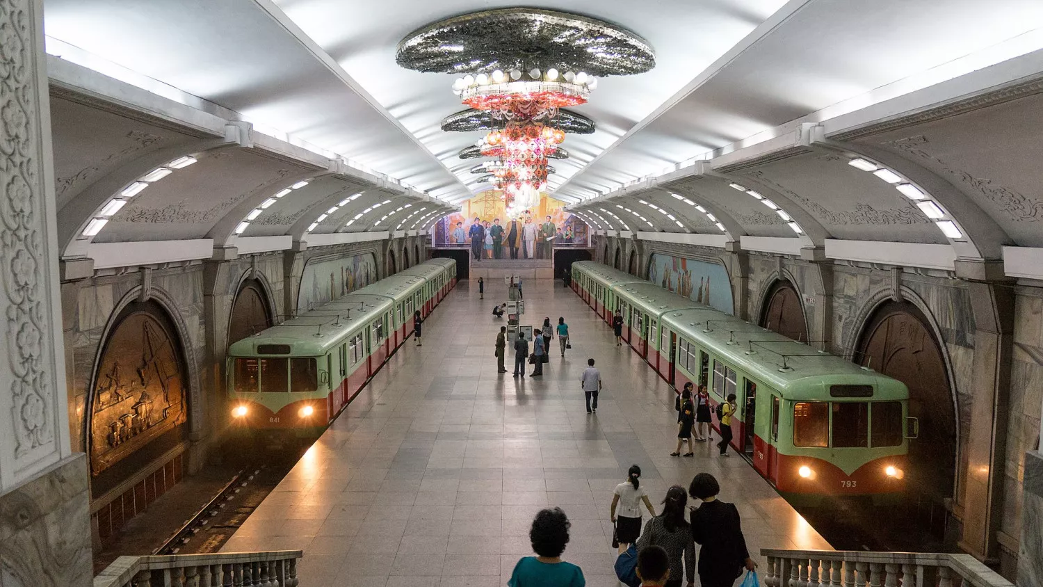 Puhung Metro Station - 부흥역 - Pyongyang - North Korea