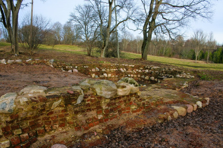 Remains of the Radziwill church near the Dubingiai Castle - Lithuania